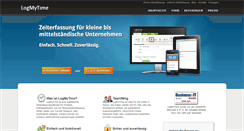 Desktop Screenshot of logmytime.de